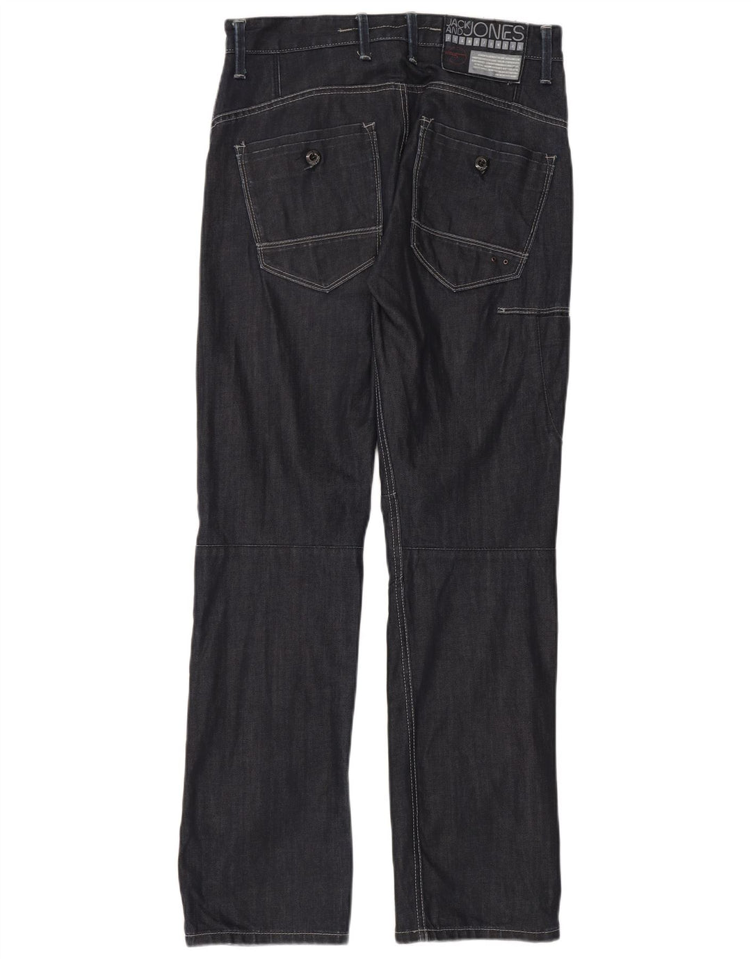 Jack & Jones Herren Cargo Straight Jeans W32 L33 Marineblau