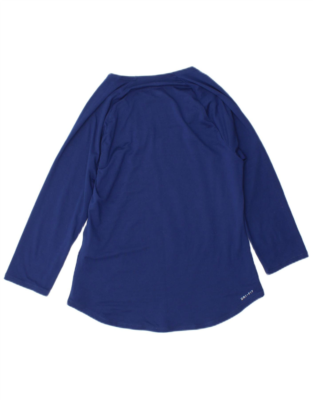 Nike Damen Dri Fit Top Langarm UK 10 Small Marineblau Polyester
