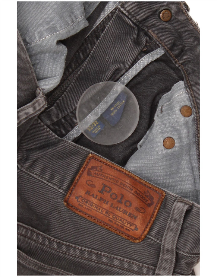Ralph Lauren Herren Slim Jeans W32 L32 Graue Baumwolle