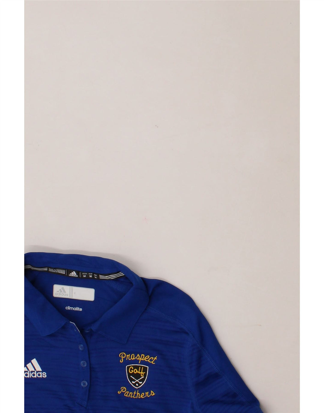 ADIDAS Womens Climalite Polo shirt UK 14 Medium Blue Striped Polyester Vintage Adidas and Second-Hand Adidas from Messina Hembry 