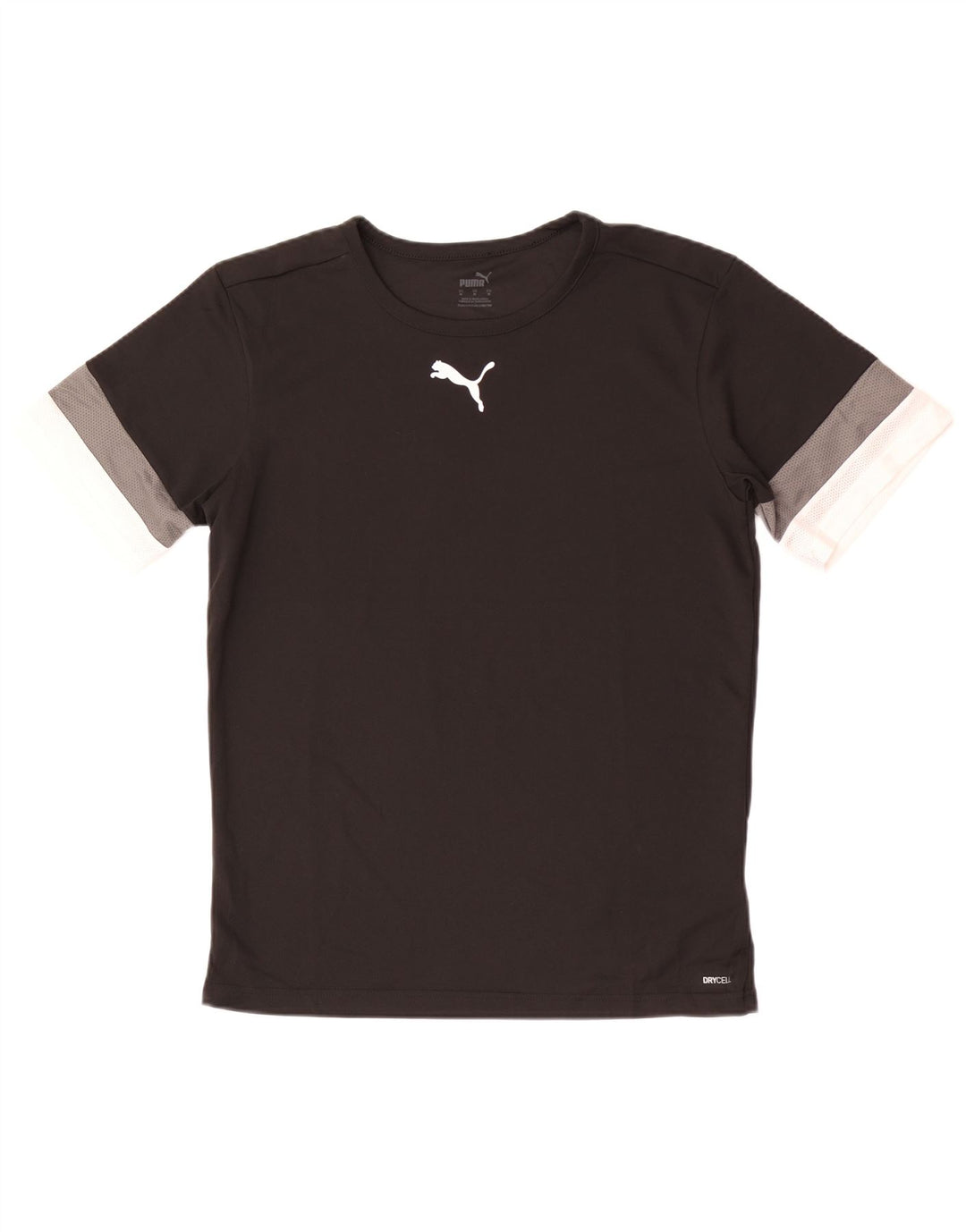 Puma Herren T-Shirt Top Medium Schwarz Colourblock Polyester