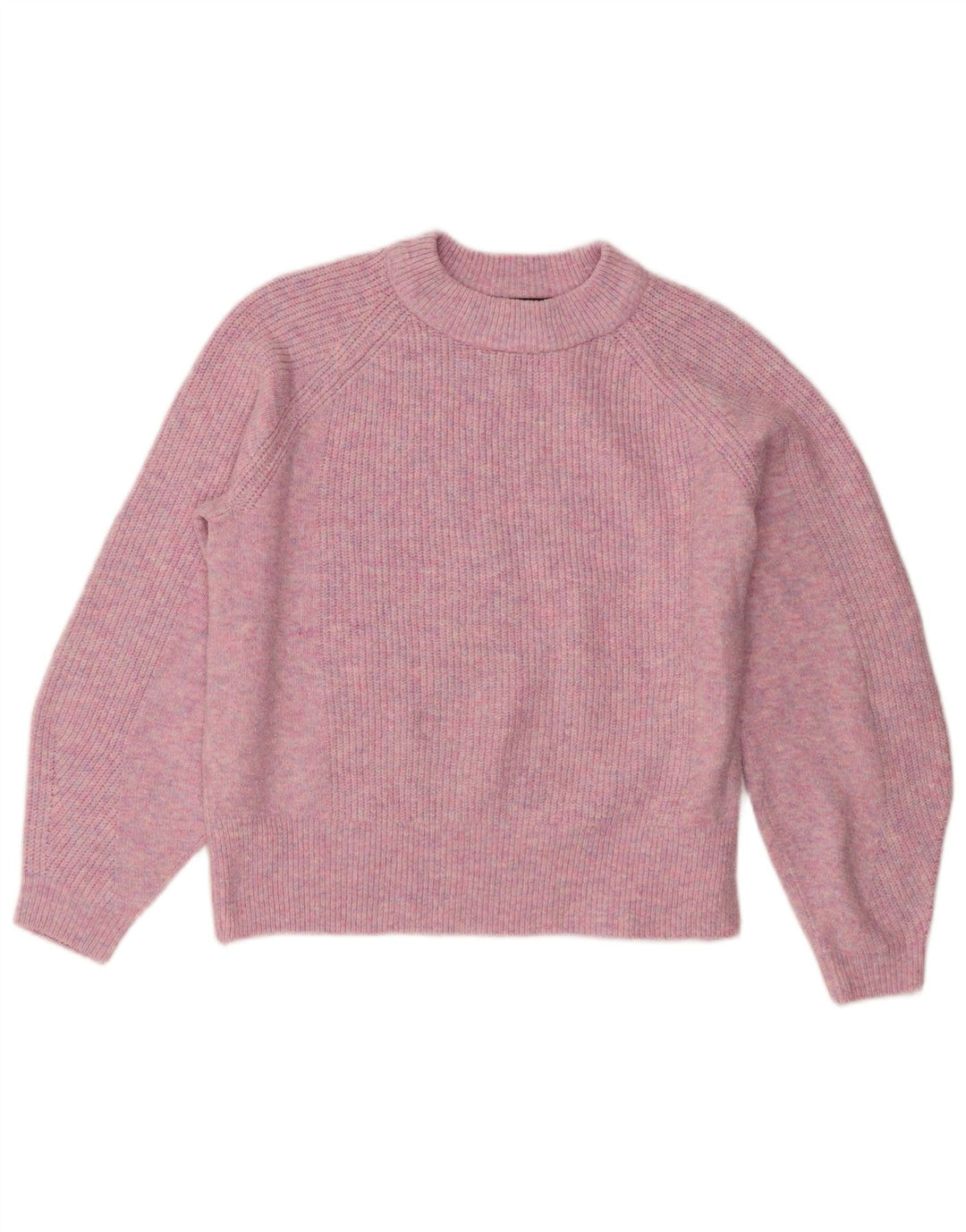 Marks & Spencer Damen-Pullover mit Rundhalsausschnitt, Gr. 14, mittelrosa meliert