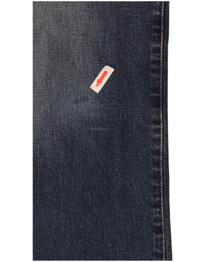Armani Damen Straight Jeans W29 L29 Blaue Baumwolle