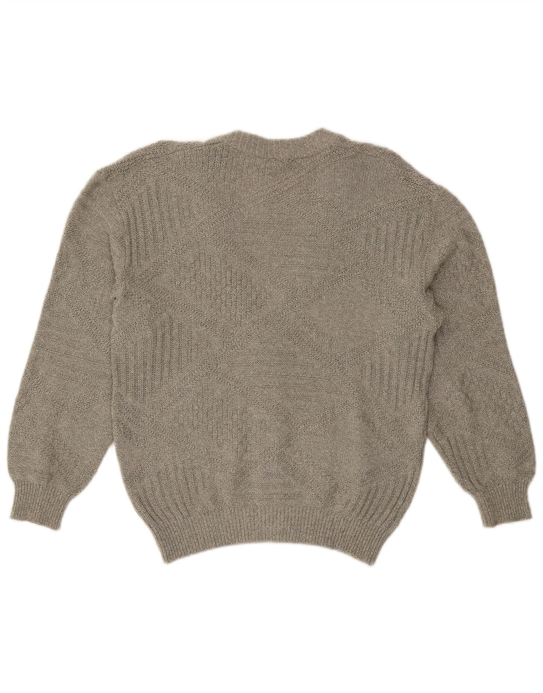 Vintage Herren Cardigan Pullover IT 50 Large Grau