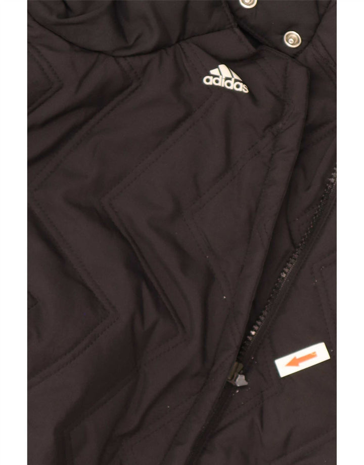 Adidas Damen Steppweste UK 20 2XL Schwarz Polyester