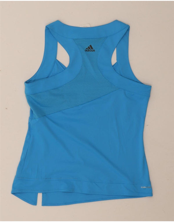 Adidas Damen Clima 365 Weste Top UK 16 Large Blau Polyester