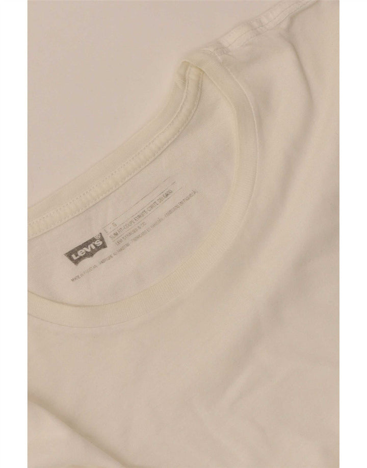 Levi's Herren Slim Fit T-Shirt Top Large Weiß