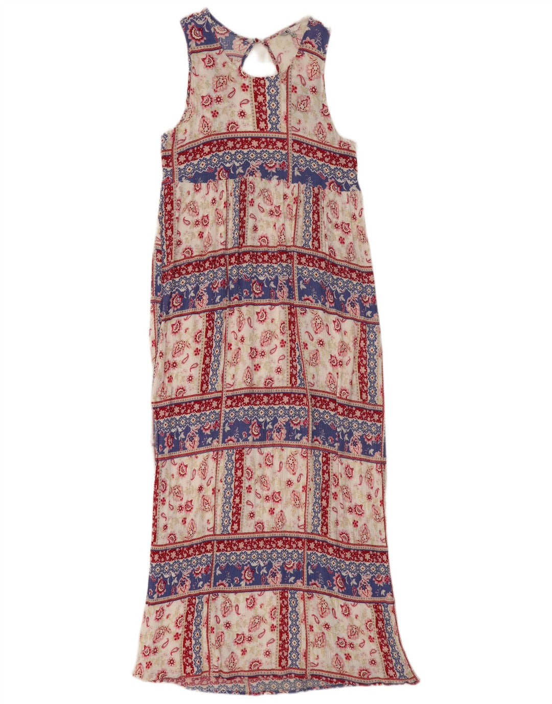 Volcom Damen Ärmelloses Maxikleid UK 12 Medium Mehrfarbig Paisley