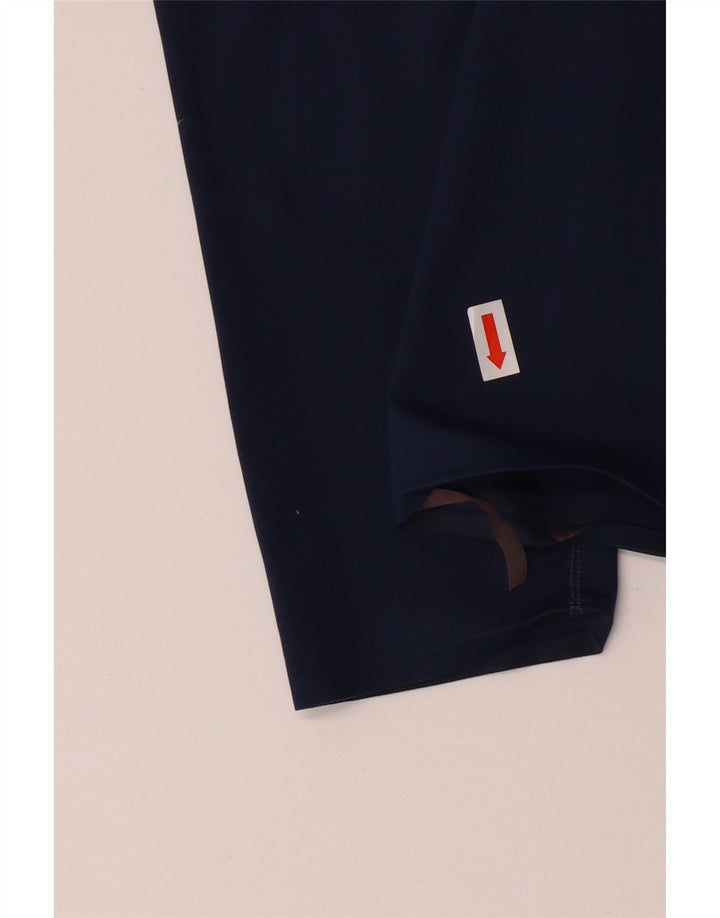 NIKE Damen Dri Fit Leggings UK 10 Small Marineblau Polyester