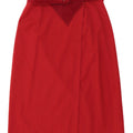 Genny Damen Wickelrock IT 46 Large W32 Rote Wolle