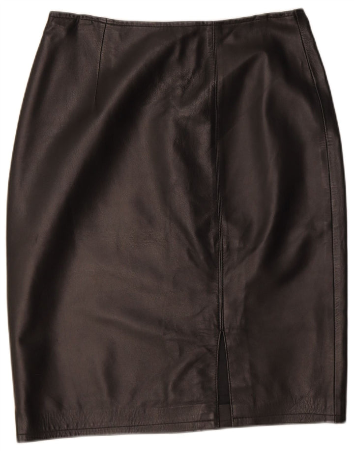 Vintage Damen Lederrock W26 Small Schwarz