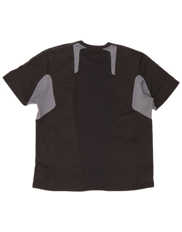 Adidas Herren Climacool T-Shirt Top 2XL Schwarz Colourblock Polyester
