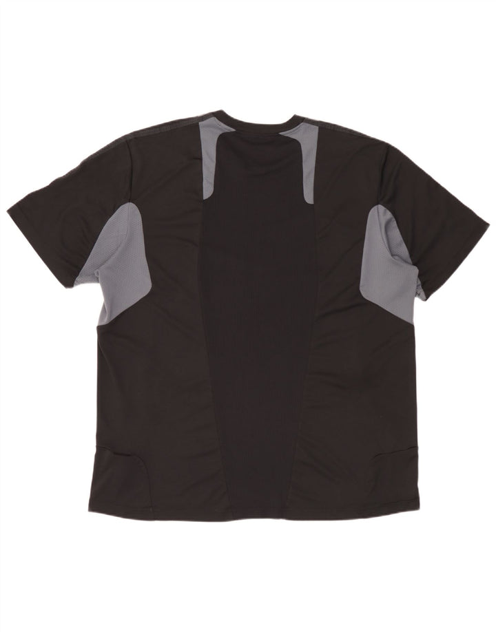 Adidas Herren Climacool T-Shirt Top 2XL Schwarz Colourblock Polyester