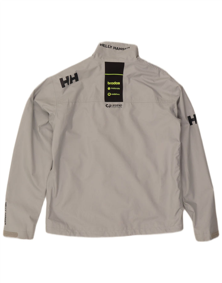 Helly Hansen Herren-Regenjacke mit Grafik, UK 40, Größe L, grau, Polyester