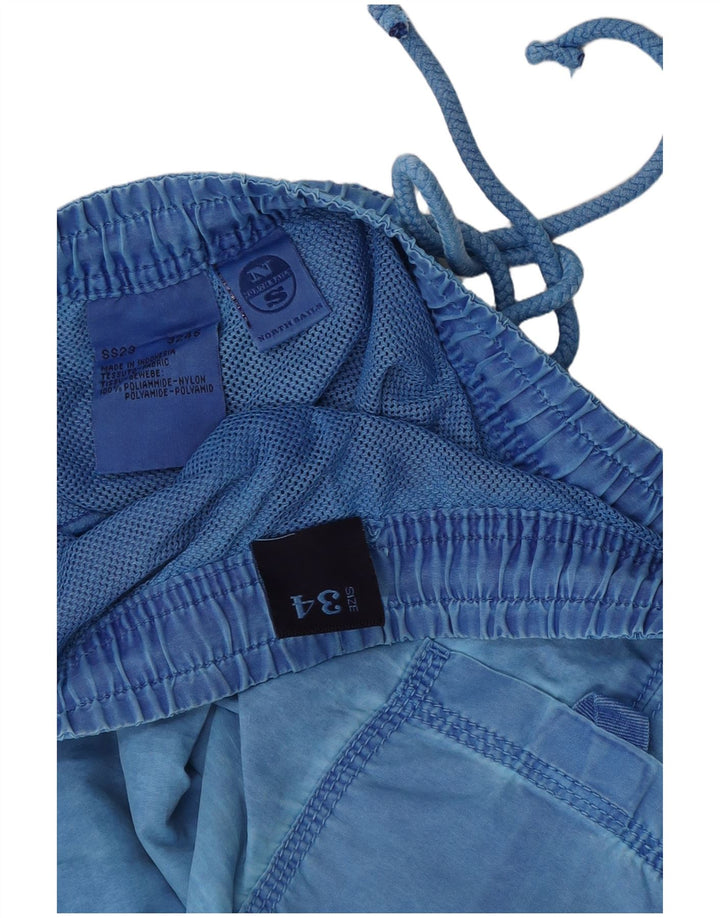 North Sails Herren-Badeshorts, groß, blau, Polyamid