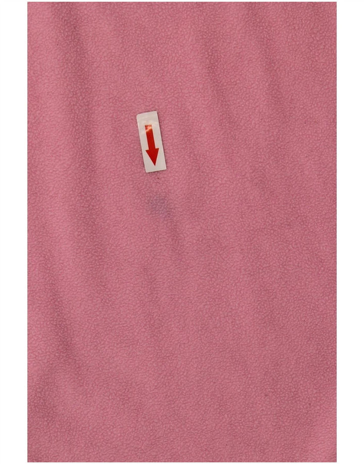 Reebok Damen-Fleecepullover mit Reißverschluss, UK 16, Größe L, rosa, Polyester