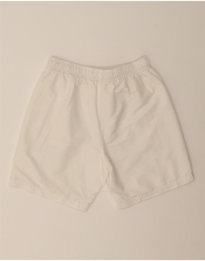DIADORA Womens High Waist Sport Shorts UK 12 Medium  White Polyester Vintage Diadora and Second-Hand Diadora from Messina Hembry 