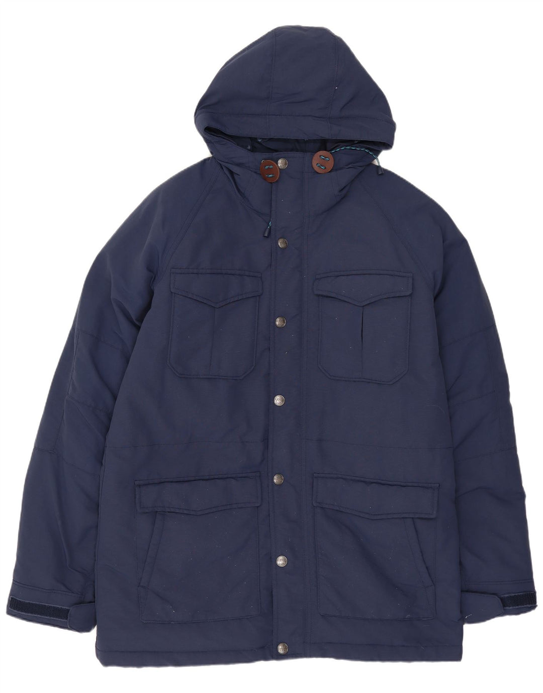 LEVI'S wattierte Herrenjacke mit Kapuze, UK 38, mittelmarineblau