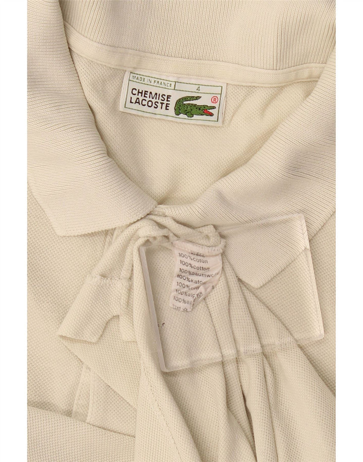 Lacoste Herren-Poloshirt, Größe 4, mittelbeige Baumwolle