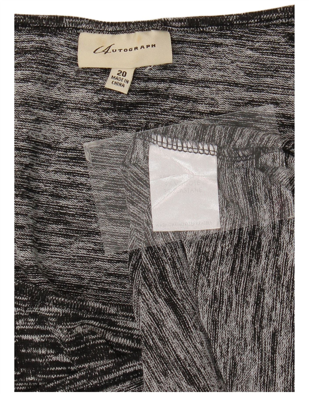 Marks & Spencer Damen Autograph-Blusenoberteil UK 20 2XL Schwarz gefleckt