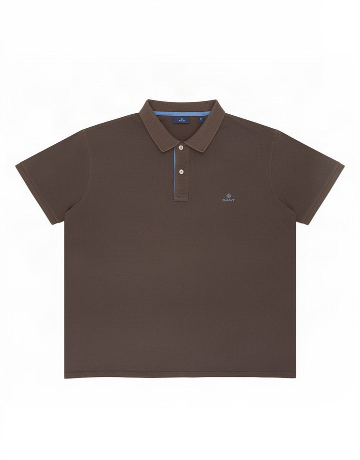 Gant Herren Poloshirt 5XL Grau Baumwolle