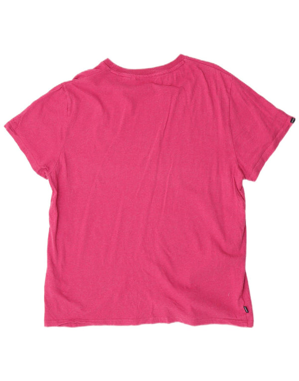 Superdry Herren T-Shirt Top 2XL Rosa Baumwolle