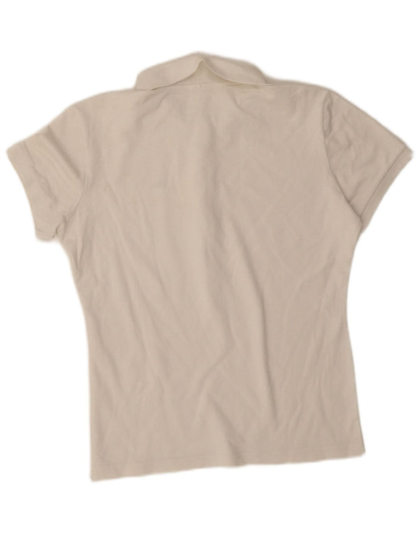 Lacoste Damen Poloshirt UK 14 Large Weiß