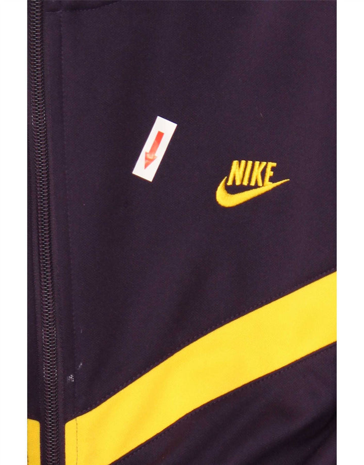 Nike Herren-Trainingsanzug-Oberteiljacke UK 50/52 2XL Lila Polyester