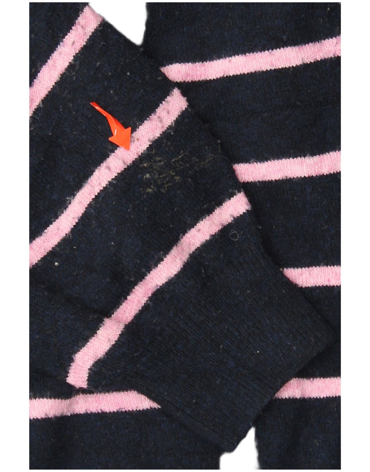 MARKS & SPENCER Damen-Pullover mit Knopfkragen, Gr. 14, mittleres Marineblau