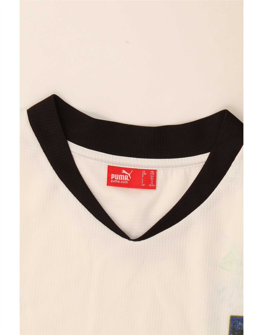 Puma T-Shirt für Jungen, 13–14 Jahre, weißes Farbblockdesign