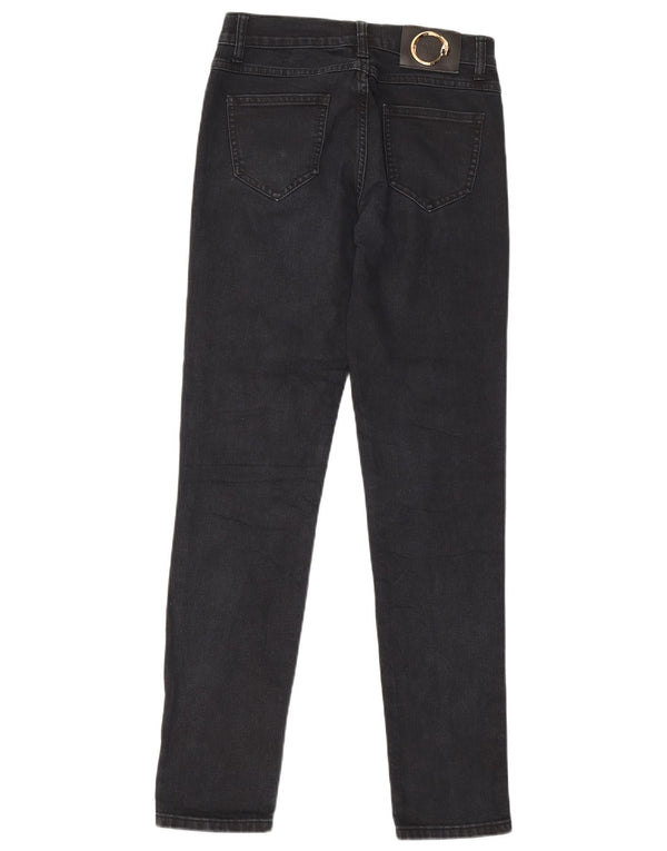 Roberto Cavalli Damen Skinny Jeans IT 42 Medium W30 L30 Marineblau Baumwolle