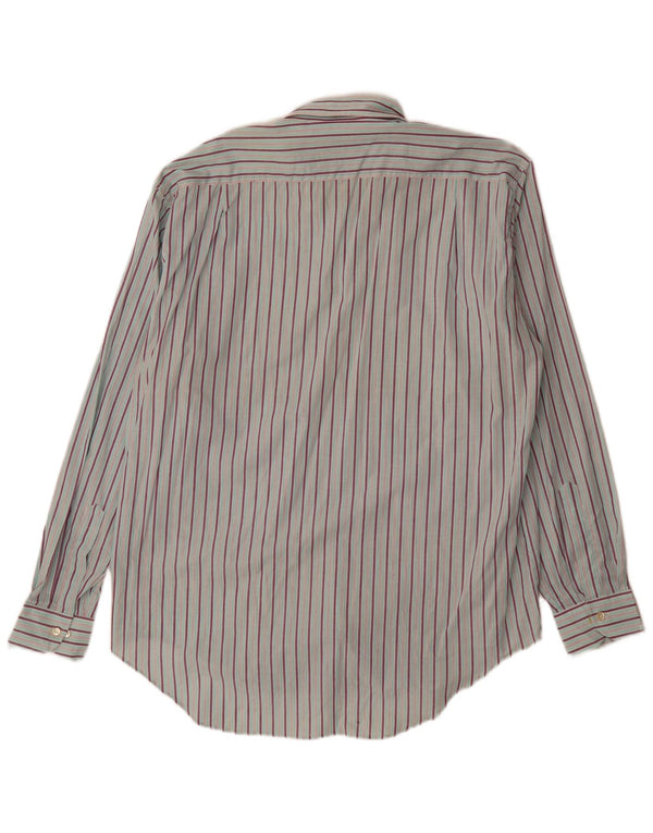 Cerruti 1881 Herrenhemd, Größe 40, 15 3/4, mittelblau, gestreift, Baumwolle, klassisch