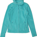 KANGAROOS Girls Graphic Fleece Jacket 14-15 Years Turquoise Polyester Vintage Kangaroos and Second-Hand Kangaroos from Messina Hembry 