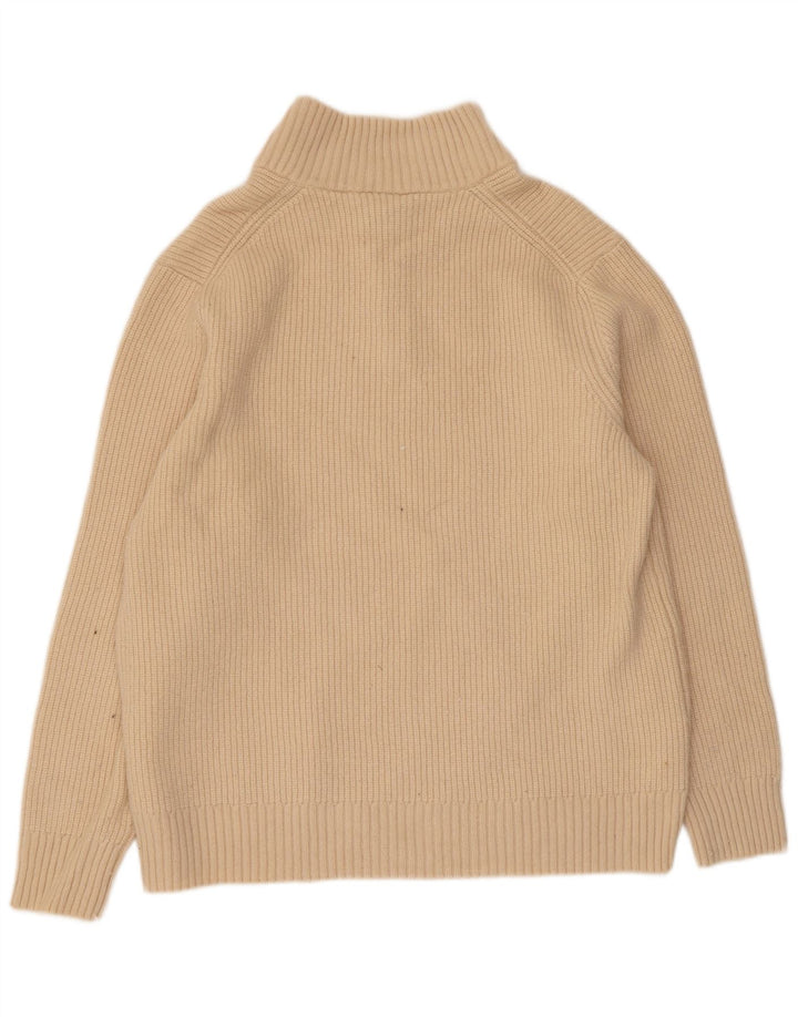 Lyle & Scott Herren-Pullover mit Reißverschluss am Hals, XL, Beige