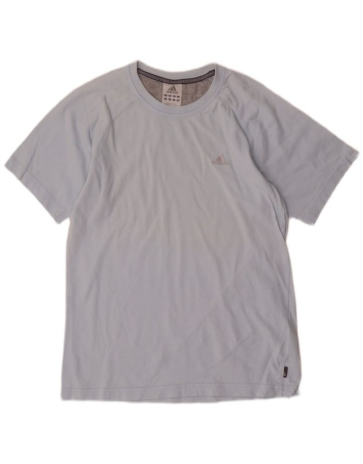 Adidas Herren T-Shirt Top Small Blau Baumwolle