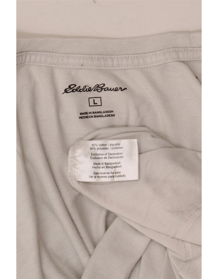 EDDIE BAUER Herren T-Shirt Top Große weiße Baumwolle