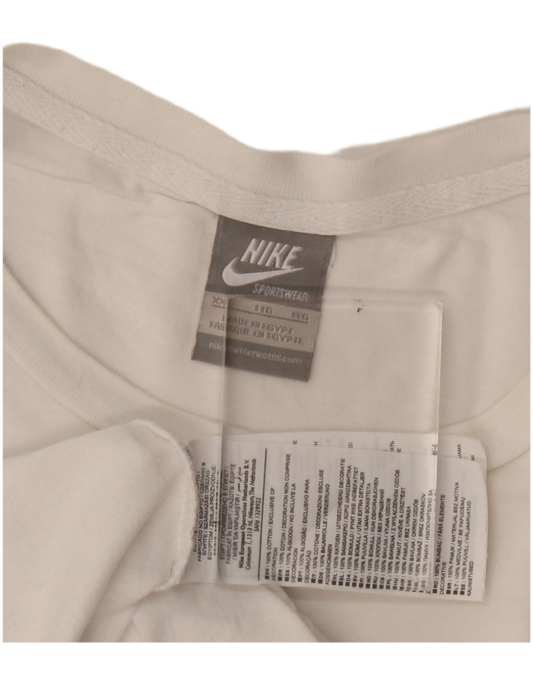 Nike Herren Grafik T-Shirt Top 2XL Weiße Baumwolle