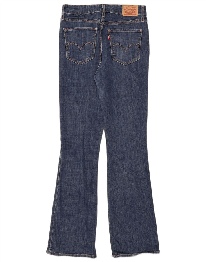 LEVI'S Damen 725 Bootcut-Jeans mit hohem Bund, W28, L32, blaue Baumwolle