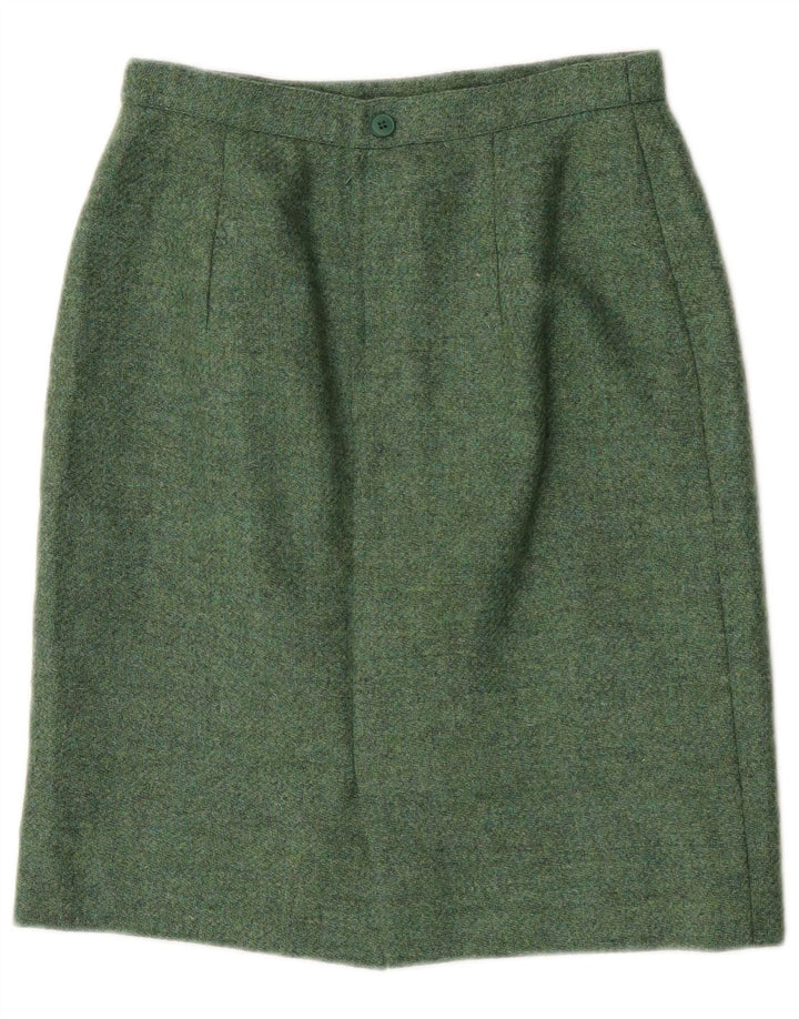 Luisa Spagnoli Damen Bleistiftrock IT 42 Medium W27 Grünes Acetat