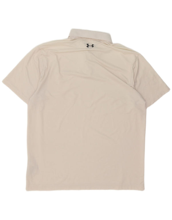 Under Armour Herren Poloshirt XL Weiß Polyester