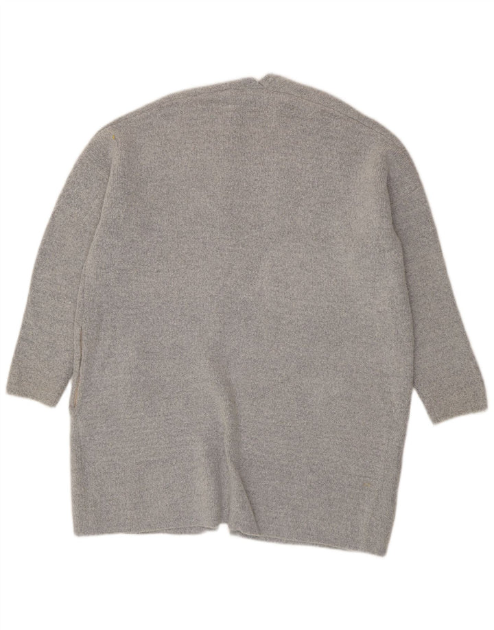 Oasis Damen-Strickjacke, übergroß, offen, Gr. 40, Größe L, Grau, Acryl