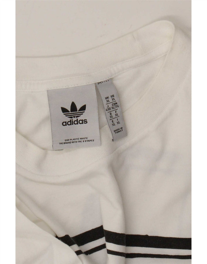 Adidas Herren Grafik T-Shirt Top XL Weiß