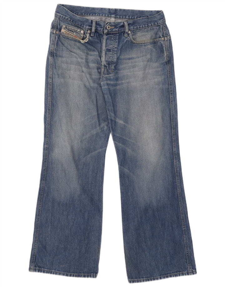 Diesel Herren Bootcut Jeans W36 L30 Blaue Baumwolle