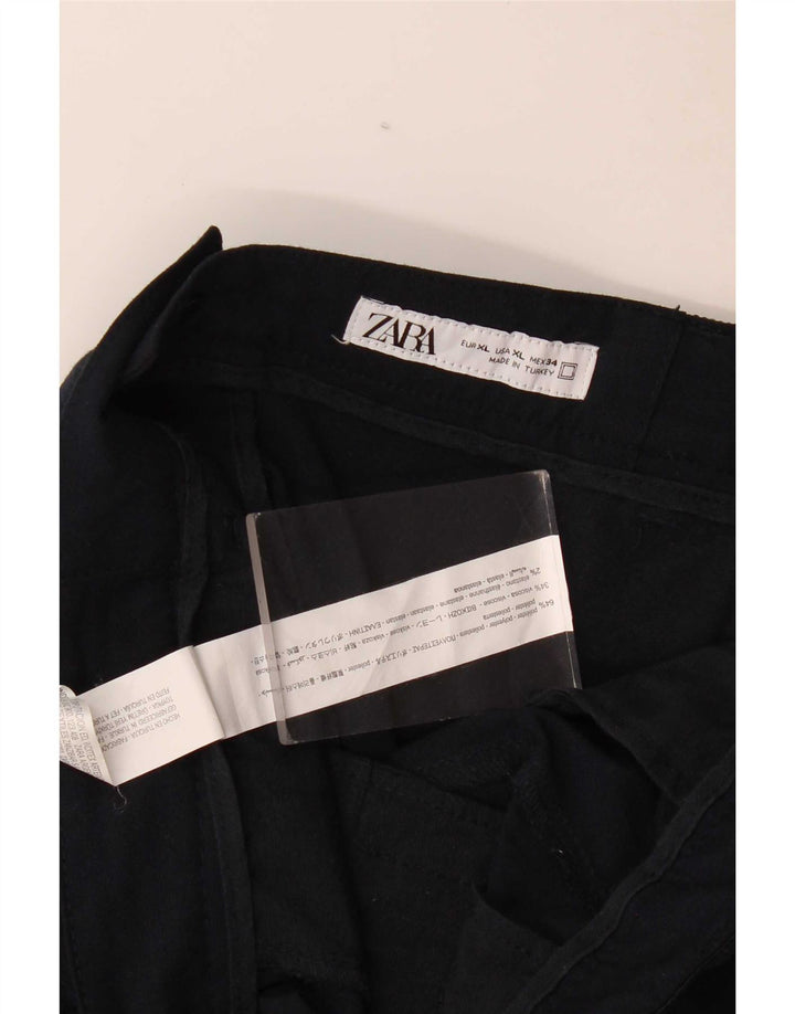 Zara Slim Chino-Hose für Herren, XL, W34, L29, Marineblau, Polyester