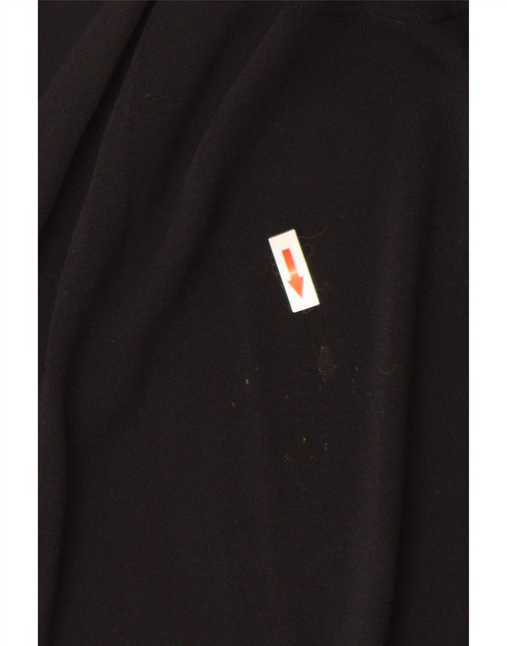 Zara Damen Übergroßes T-Shirt Top UK 16 Large Schwarz