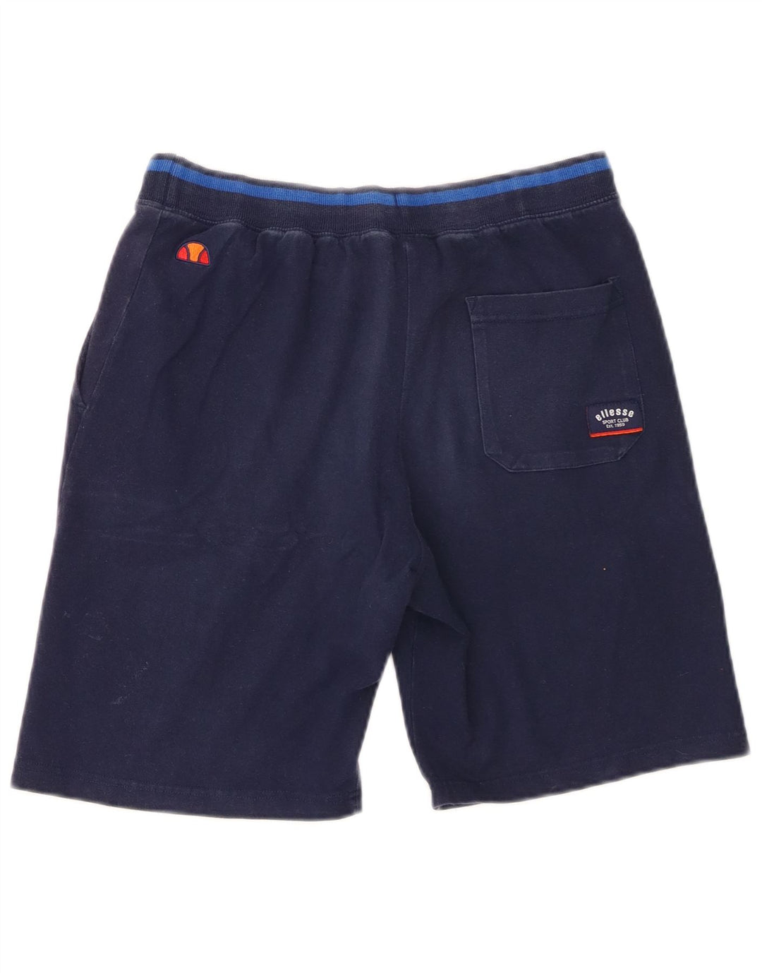 Ellesse Herren-Sportshorts mit Grafik, mittelgroß, marineblau, Baumwolle