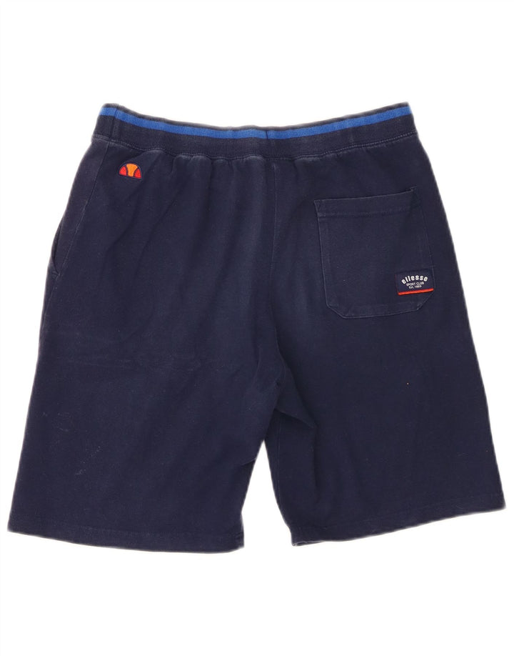 Ellesse Herren-Sportshorts mit Grafik, mittelgroß, marineblau, Baumwolle