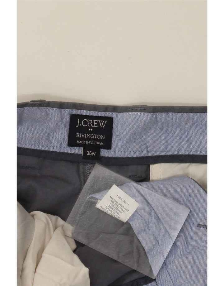 J. CREW Herren Rivington Chino Shorts W36 Large Grau Baumwolle