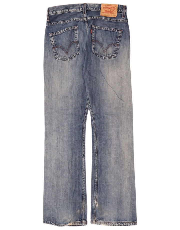 Levi's Herren 507 Slim Bootcut Jeans W31 L34 Blaue Baumwolle