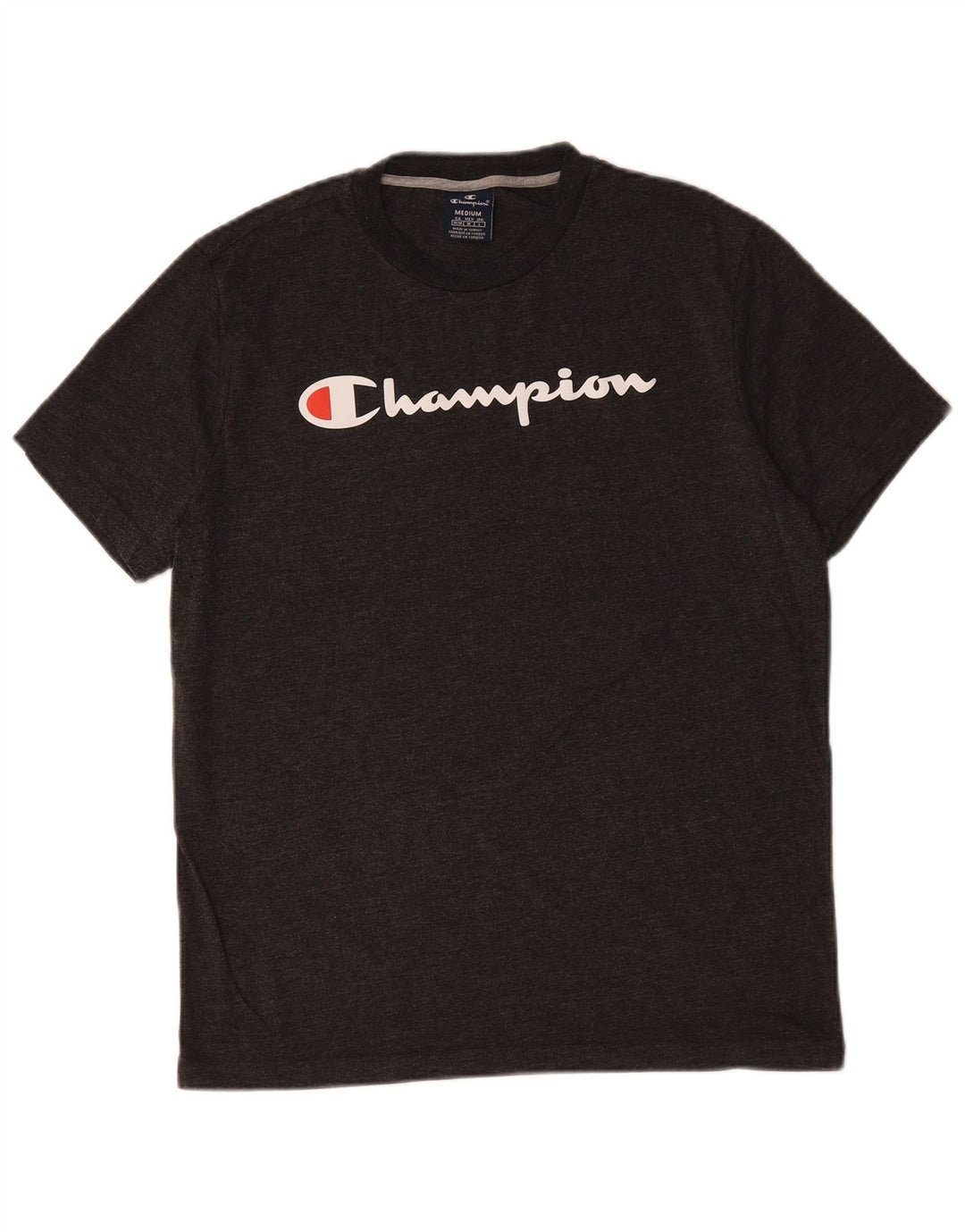 CHAMPION Herren-T-Shirt mit Grafik, mittelgroß, schwarz gefleckt